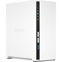 QNAP TS-233 NAS Storage Server - Powerful ARM Cortex-A55, 2GB RAM, Efficient 0TB, Sleek White Design - Elevate Your Data Managem